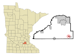 Location of New Market, Minnesota