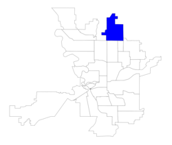 Location within the city of Spokane