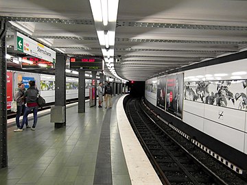 Platform for the U-Bahn