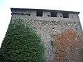 La parte terminale della torre dal lato della Stazione di Villeneuve