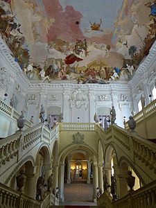 Grand staircase of the Würzburg Residence (1720–1780) by Balthasar Neumann
