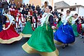 Typical Arbëreshë female costumes of San Basile in Calabria