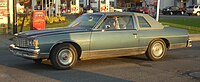 1977 Pontiac Parisienne coupe (with wheel skirts removed)