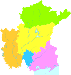 Xinyi is the northernmost division on this map of Maoming