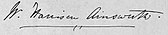 signature de William Harrison Ainsworth