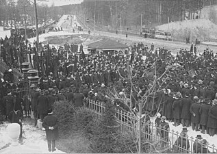 August Palms begravning 1922.