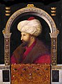El Sultán Mehmed II, por Gentile Bellini, 1480. Este pintor veneciano, entre 1479 y 1481 trabajó en la Corte de Constantinopla .