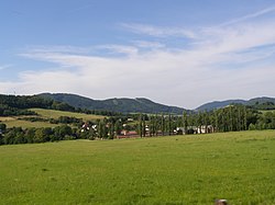 View towards the village