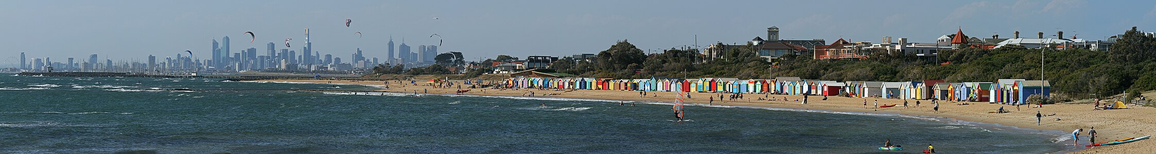 Brighton Beach at Brighton, Victoria, by John O'Neill