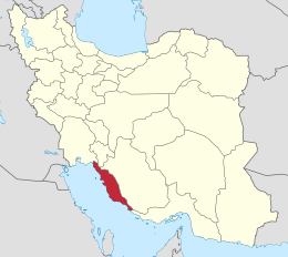 Provincia di Bushehr – Localizzazione