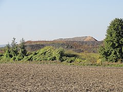 Les restes du terril.