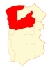 Map of Huara in Tarapacá Region