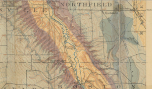 Geologic map of rock outcrops