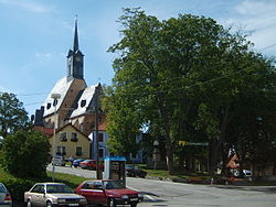 The square with Church of Saint Giles