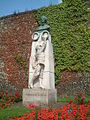 Memorial to Cavell outside Norwich Cathedral