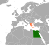 Location map for Egypt and Greece.