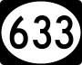 Highway 633 marker