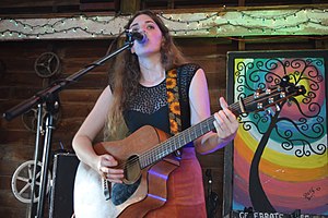 Emily Keener performing at Bock's Juke Joint in Amherst, Ohio during the 7th annual Bocktoberfest
