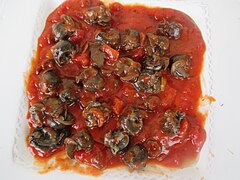 Escargots à la provençale, à la sauce tomate