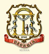Georgia state coat of arms (illustrated, 1876)