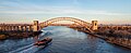 Image 80Hell Gate Bridge, with a scow being towed along the Hell Gate section of the East River