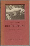 Cover of Répétitions (1922) by Paul Éluard, with illustrations by Max Ernst