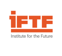 "IFTF / Institute for the Future" in orange on a white background.