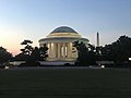Jefferson Memorial with the Washington Monument in background