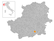 Localisation de Castagnole Piemonte
