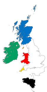 Map of the Celtic Nations
