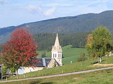 Le clocher de l'église.