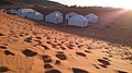 Bivouac dans l'erg de Merzouga.