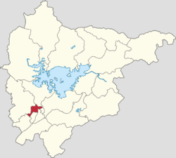 Location of Miyun Town within Miyun District