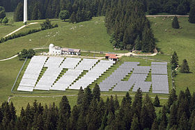 Centrale solaire sur le mont Soleil