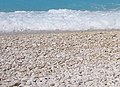 Myrtos beach white pebbles