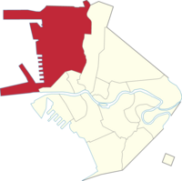 Mapa de Manila com a localização de Tondo.