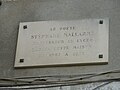 Plaque Hommage à Mallarmé