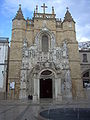 The manueline façade of the Monastery of Santa Cruz, by Diogo de Boitaca