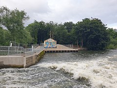 Seen from the weir