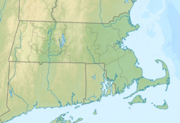 Location of Neponset Reservoir in Massachusetts.