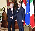 Matteo Renzi con Werner Faymann nel 2014