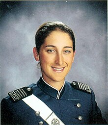 Class photo of Roslyn L. Schulte. She is in the US Air Force Academy uniform, and her hair is pulled back.