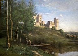 Camille Corot, Ruines du château de Pierrefonds (1866-1867).