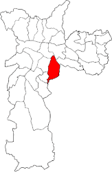 Subprefettura di Ipiranga – Mappa