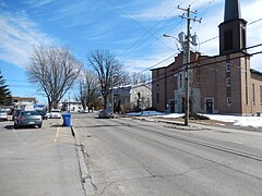 La rue Principale à Sainte-Élisabeth.