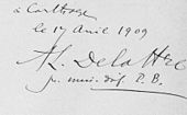 signature d'Alfred Louis Delattre