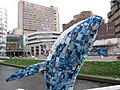 Plastic whale in the Catharijnesingel at TivoliVredenburg 2019