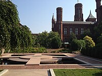 Haupt garden Moongate pool and Castle