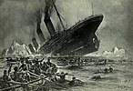 "Untergang der Titanic" by Willy Stöwer (1912), depicting the ship sinking