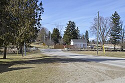 Looking northwest on 8th Line at County Road 11 in Stirton